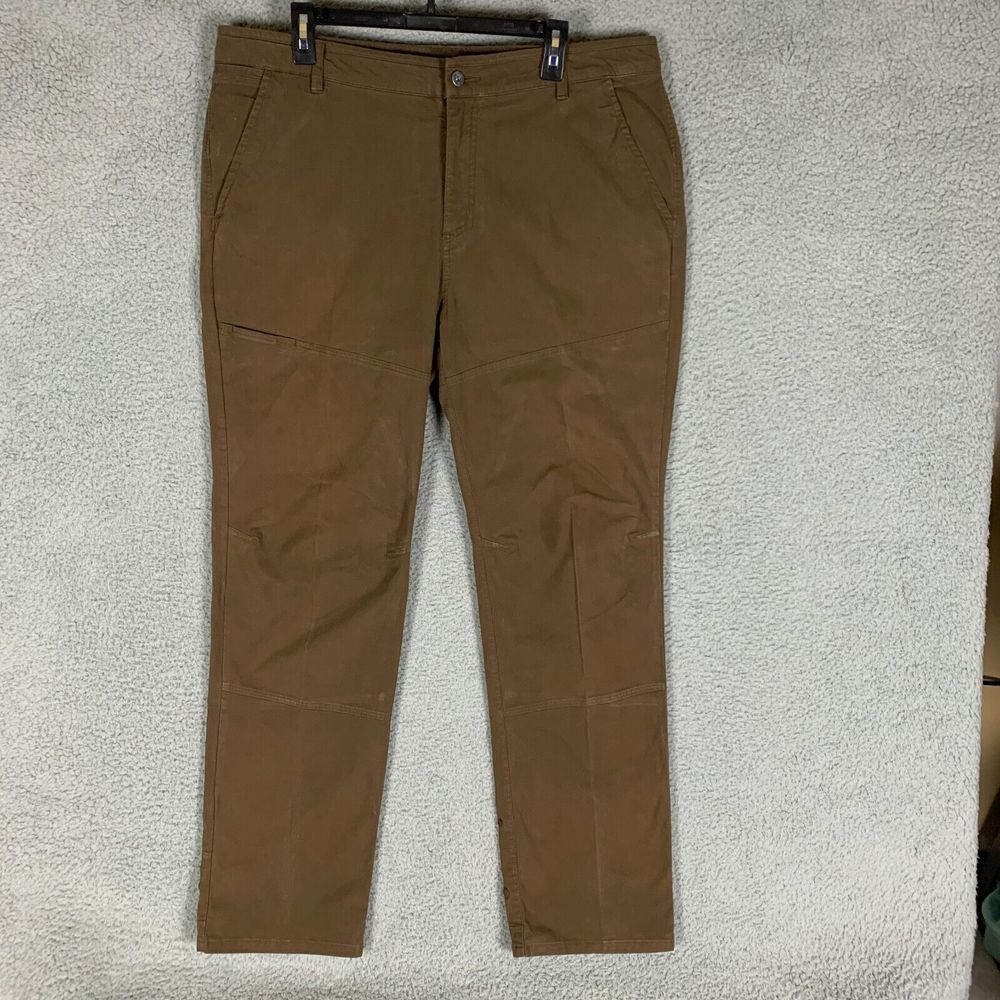Mountain Hardwear Ap Pants Mens 38 X 32 Brown Roll Up Hem Stretch